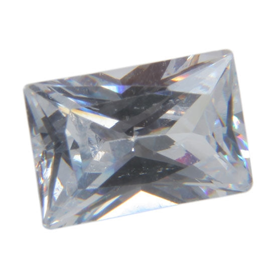 Cubic Zirconia – White Diamond – Baguette 4mm X 6mm Pkg/4 Fashion