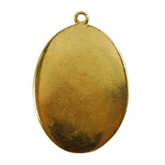 Gold Plate Shape – Oval Pendant – 22mm x 30mm Pkg/4 Discount