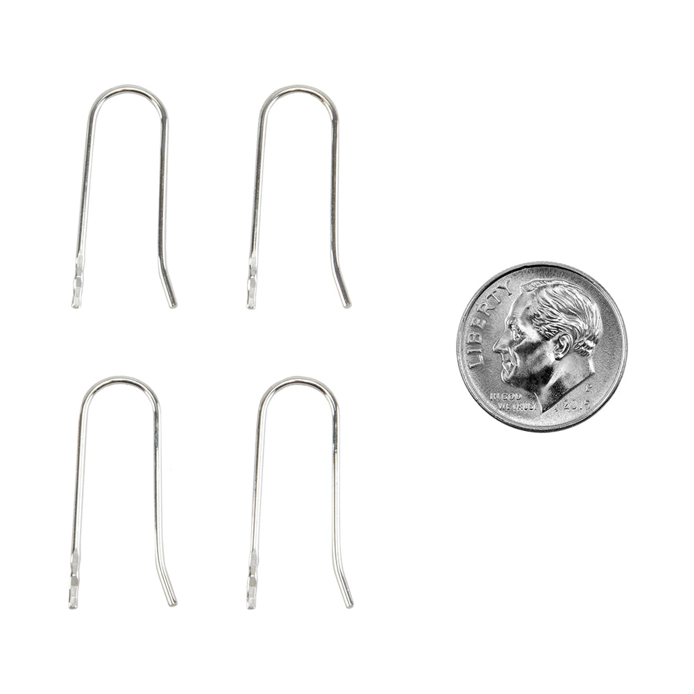 Embeddable Fine Silver French Earwires Online now