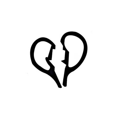 Design Stamp – Broken Heart 5mm Discount