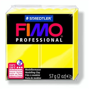 FIMO® Professional Clay – True Yellow #100 – 2 oz block Fashion