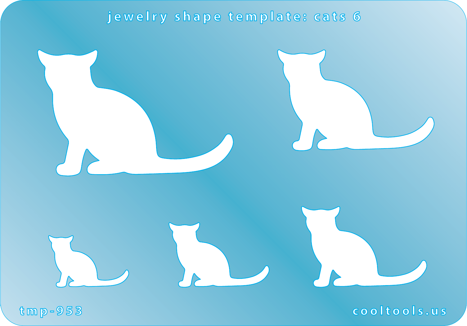Jewelry Shape Template – Cats 6 on Sale
