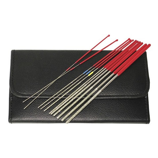 Diamond-Coated Round Micro Files – Set of 12 Supply
