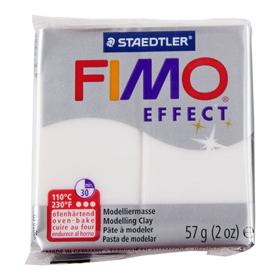 FIMO® Polymer Clay – Translucent White #014 2 oz block Supply