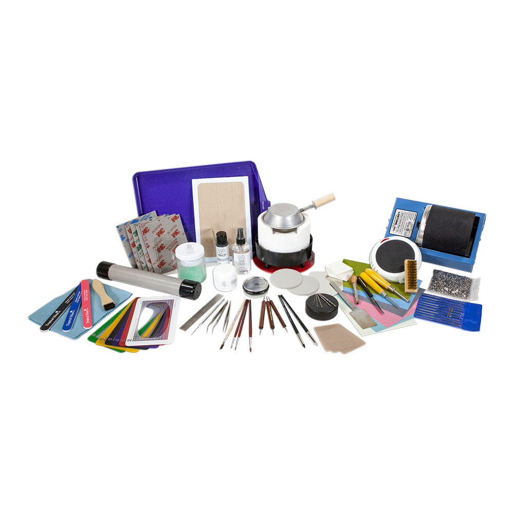 Deluxe Metal Clay Starter Tool Kit with UltraLite Studio Kiln Fashion