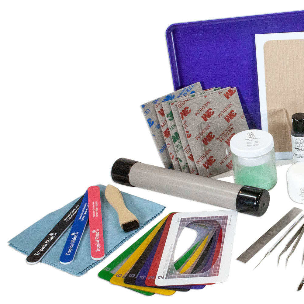 Deluxe Metal Clay Starter Tool Kit with UltraLite Studio Kiln Fashion
