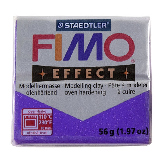 FIMO® Polymer Clay – Glitter Purple #602 2 oz block on Sale