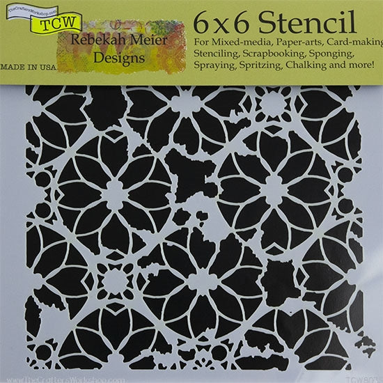 Design Stencil – Distressed Lace Online
