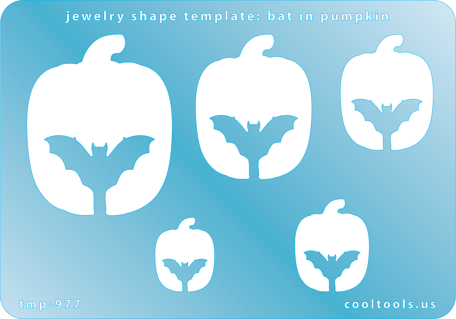 Jewelry Shape Template – Bat in Pumpkin Hot on Sale