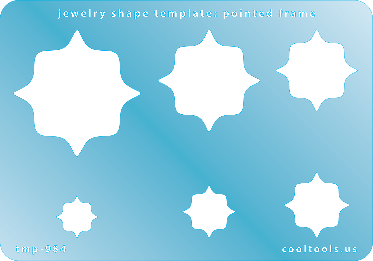 Jewelry Shape Template – Pointed Frame Hot on Sale