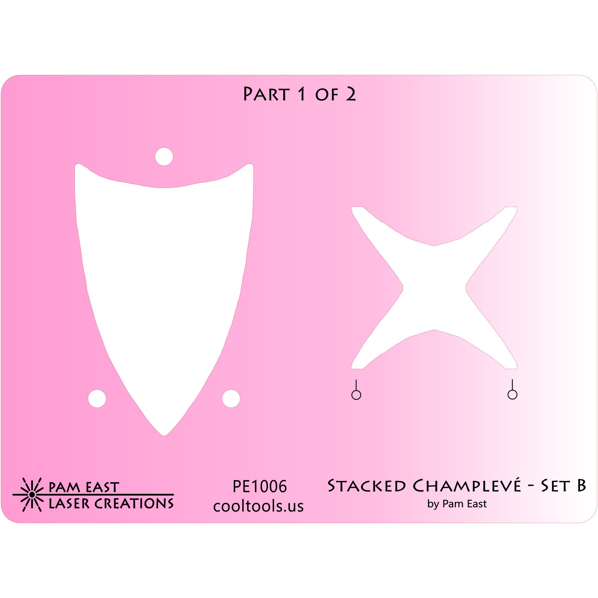 Pam East Template – Stacked Champlevé – Set B – Craftcast Project Template Online Hot Sale