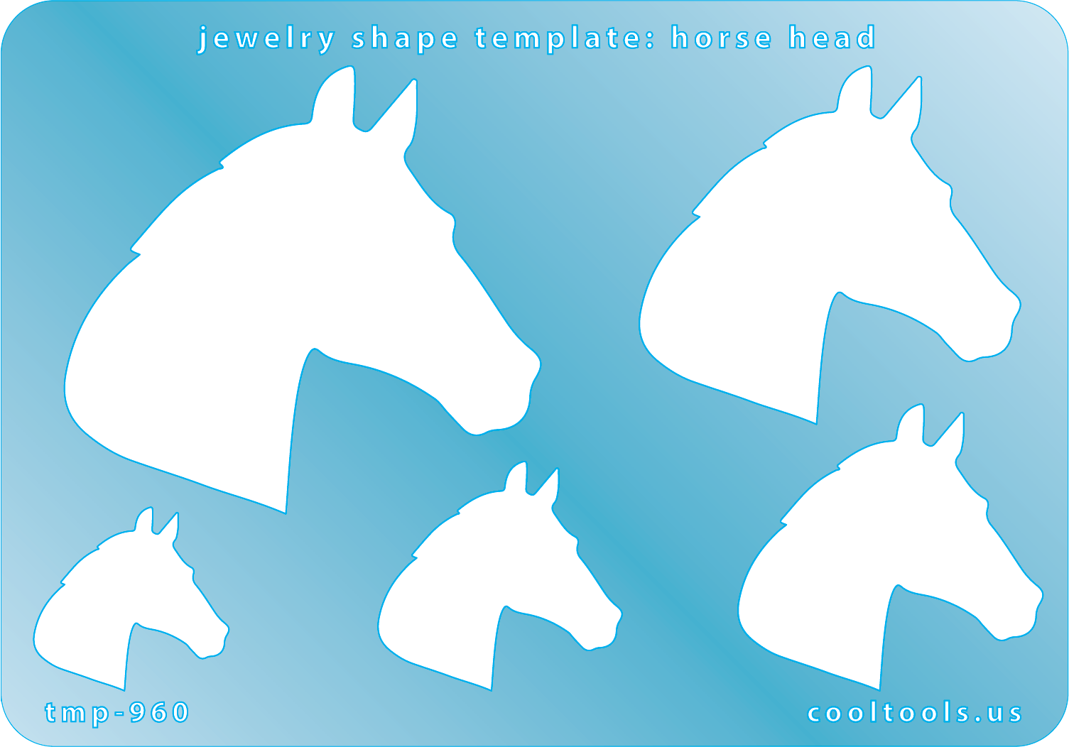 Jewelry Shape Template – Horse Discount