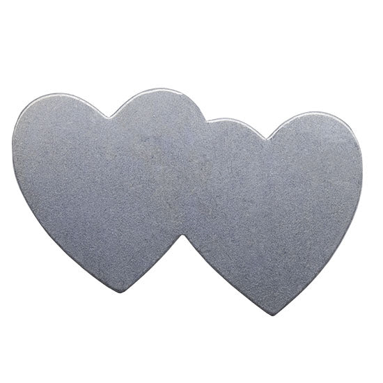 Nickel Shape – Double Heart – 1-7/16″ Pkg/4 on Sale