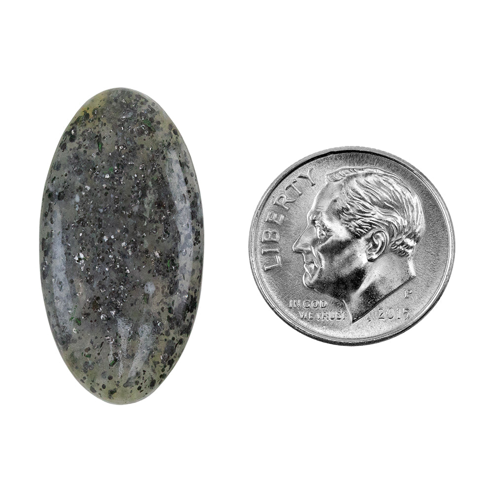 Midnight Quartzite Gemstone – Oval Cabochon 14mm x 28mm – Pkg/1 Online now