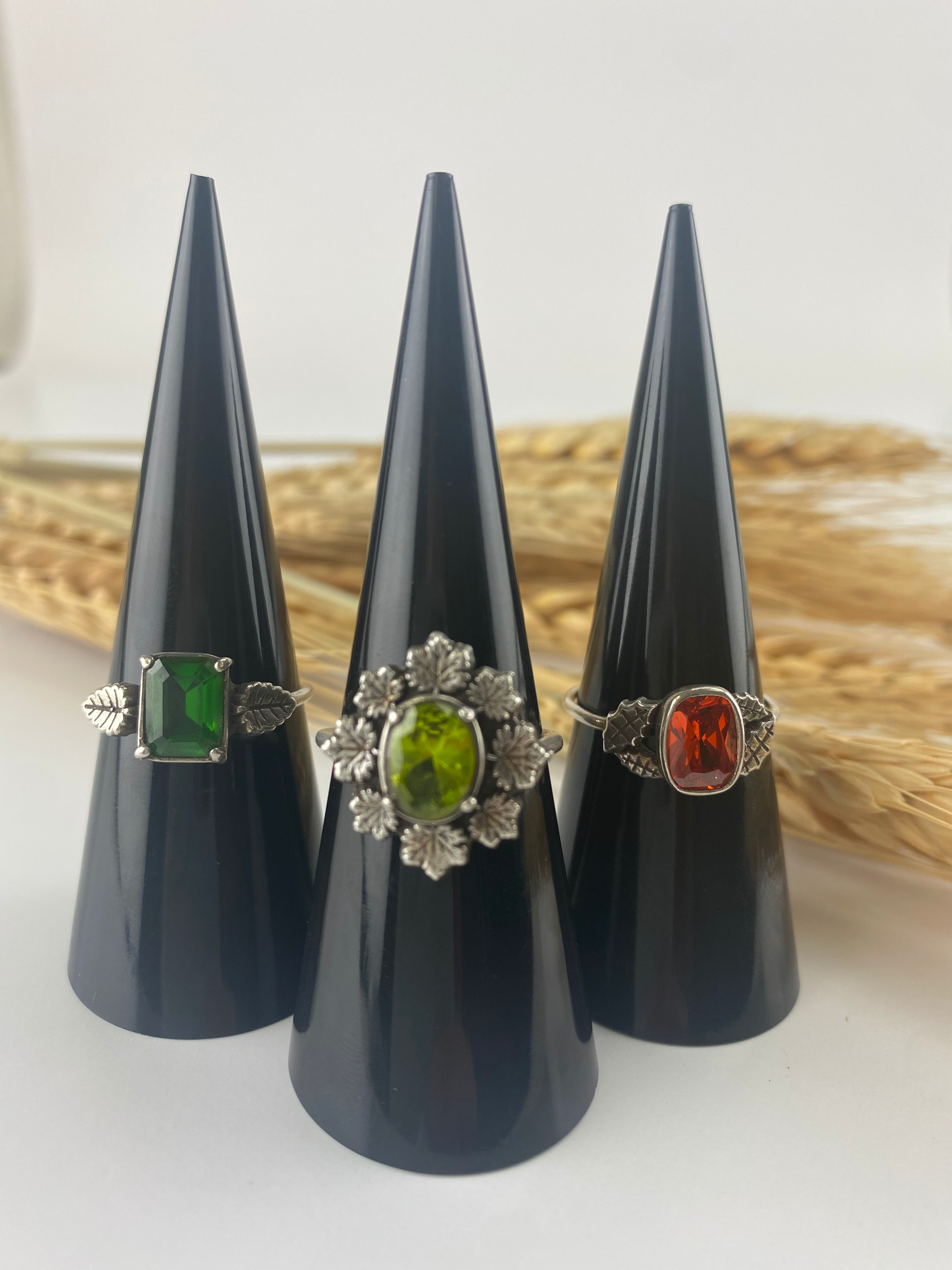 Organic Ring Display – Acrylic Black Cone – Set/2 Online