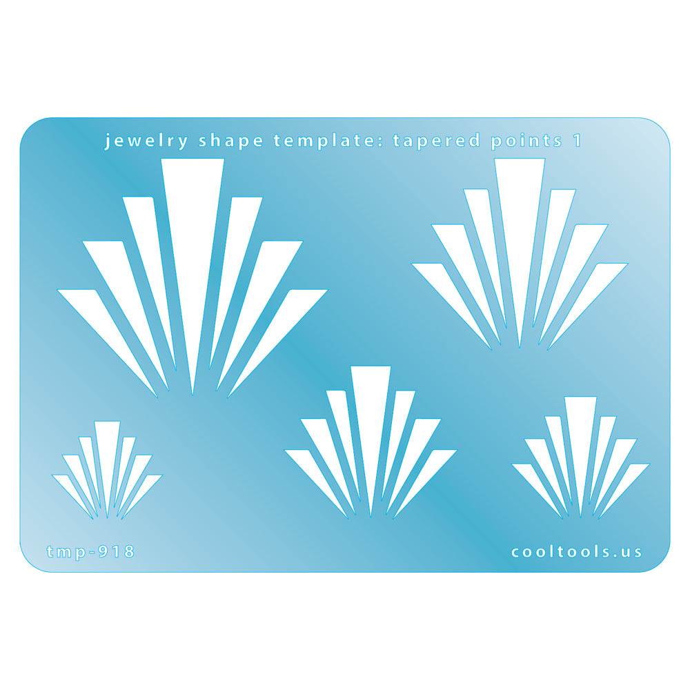 Jewelry Shape Template – Tapered Points 1 on Sale