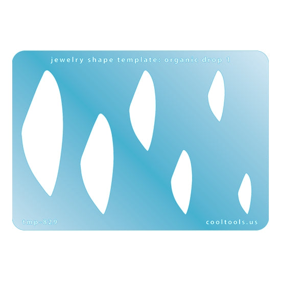 Jewelry Shape Template – Organic Drop 1 Online Hot Sale