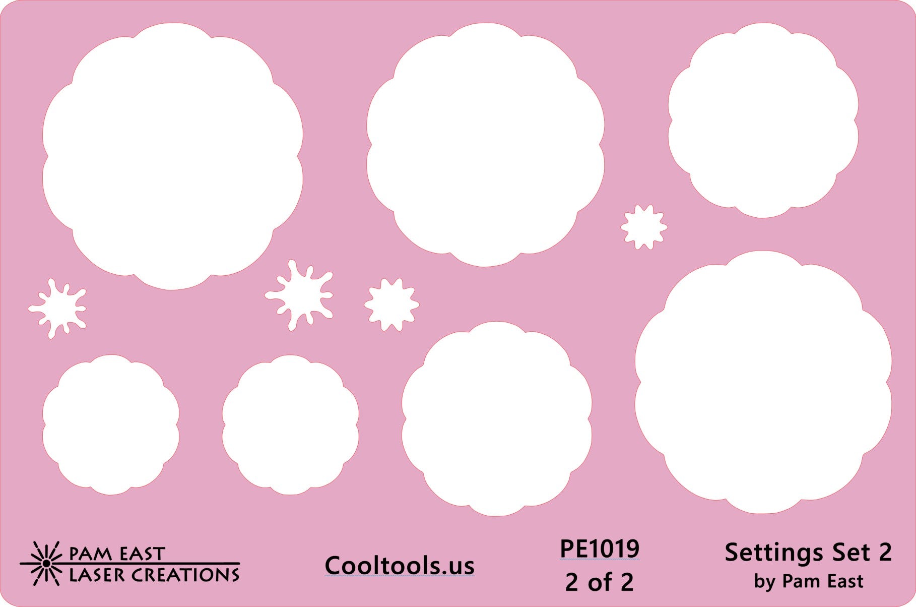 Pam East Template – Glass Setting Set 2 on Sale