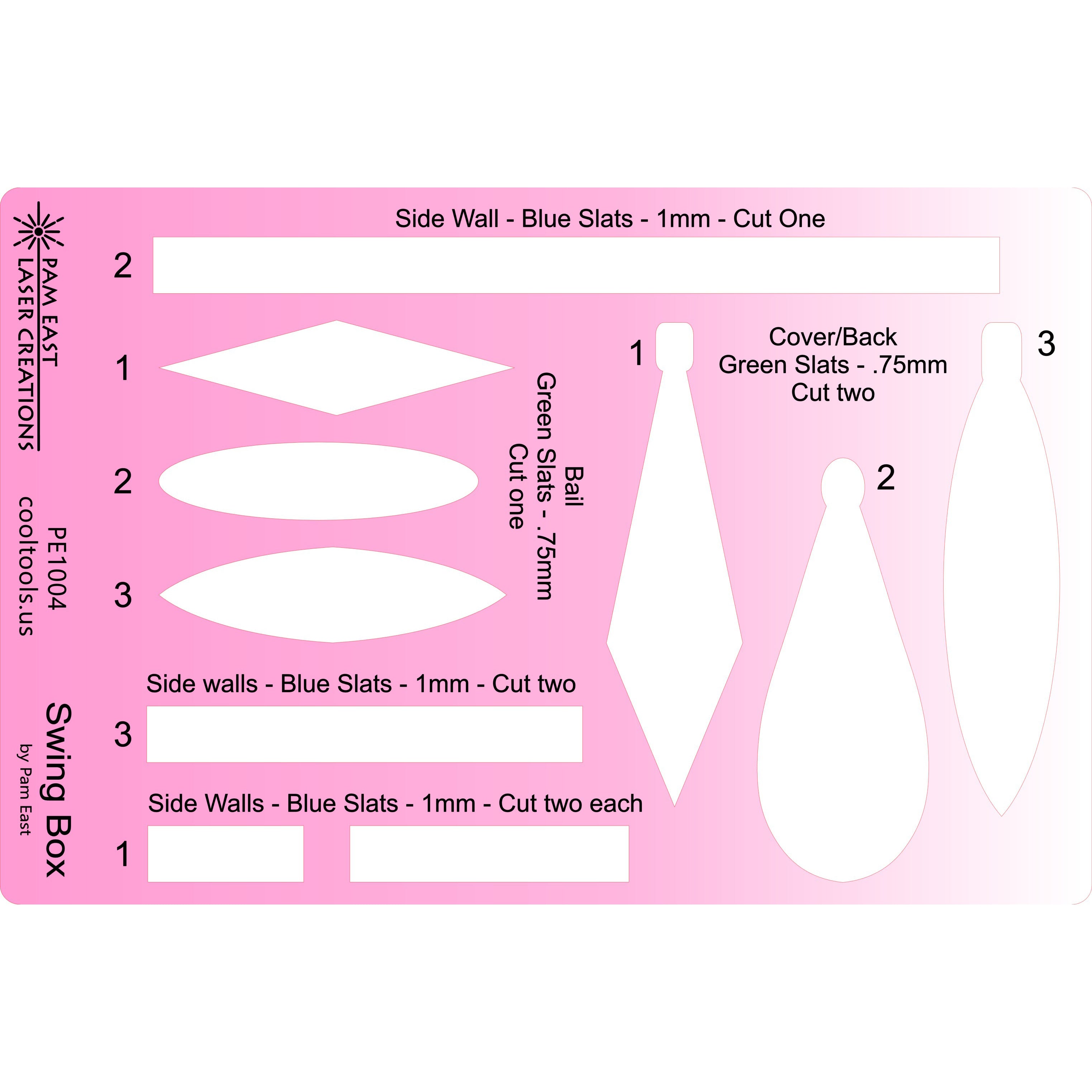 Pam East Template – Swing Box – Craftcast Project Template Fashion