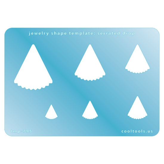 Jewelry Shape Template – Serrated Drop Hot on Sale