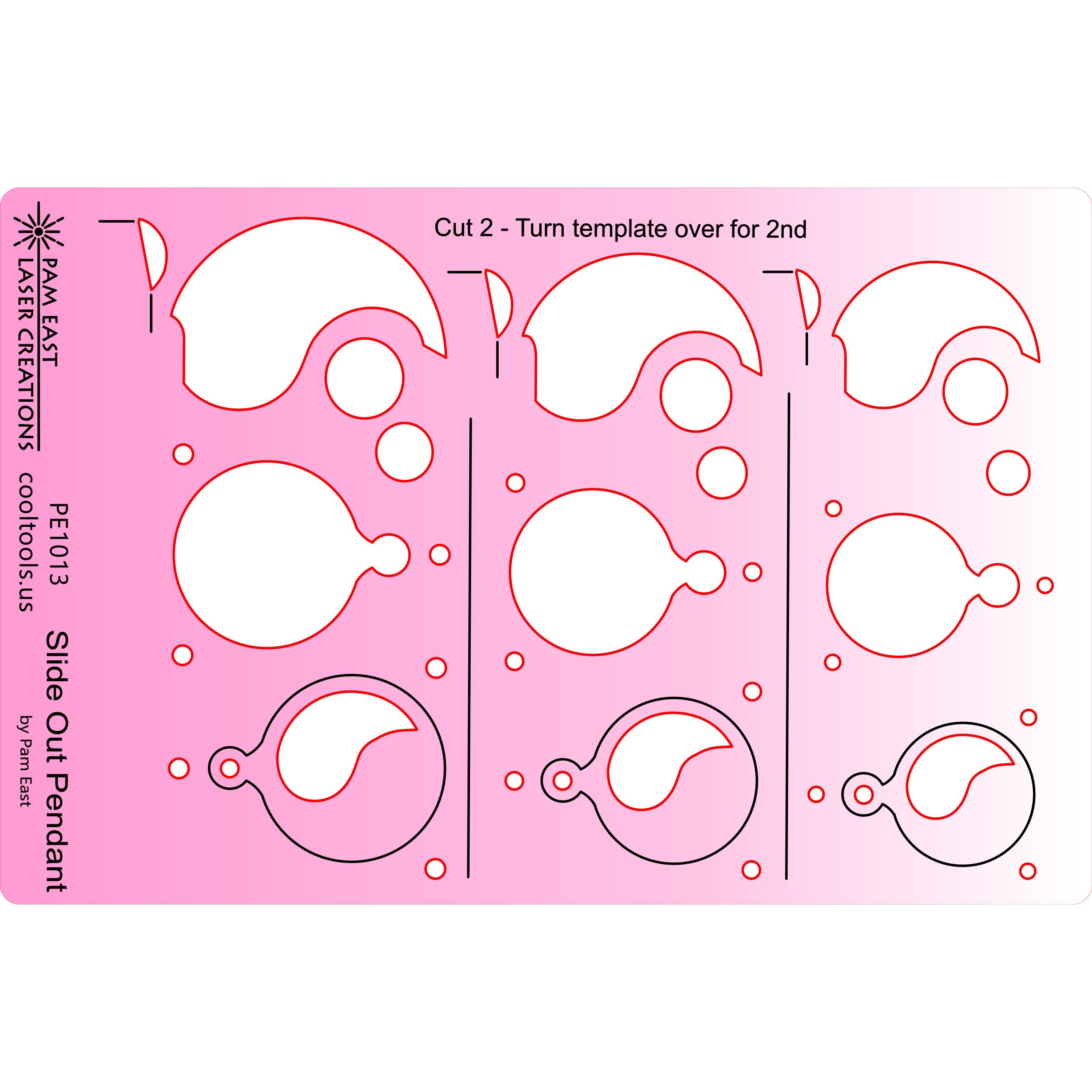 Pam East Template – Slide Out Pendant – Craftcast Project Template Supply