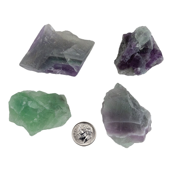 Large Natural Fluorite Rough Raw Gemstone Nuggets – No Hole/Undrilled  – Pkg/200g – 250g Sale