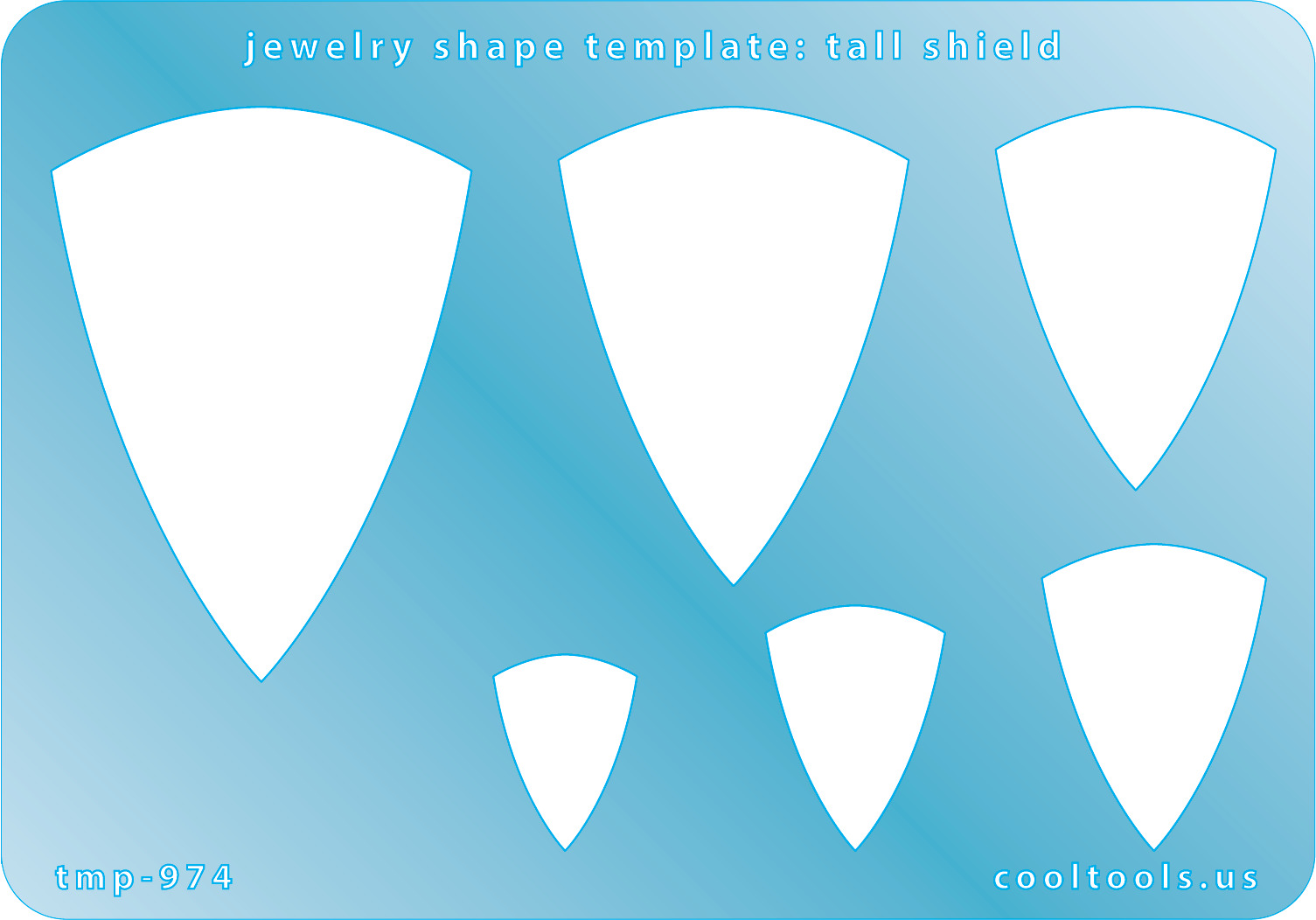 Jewelry Shape Template – Tall Shield Sale