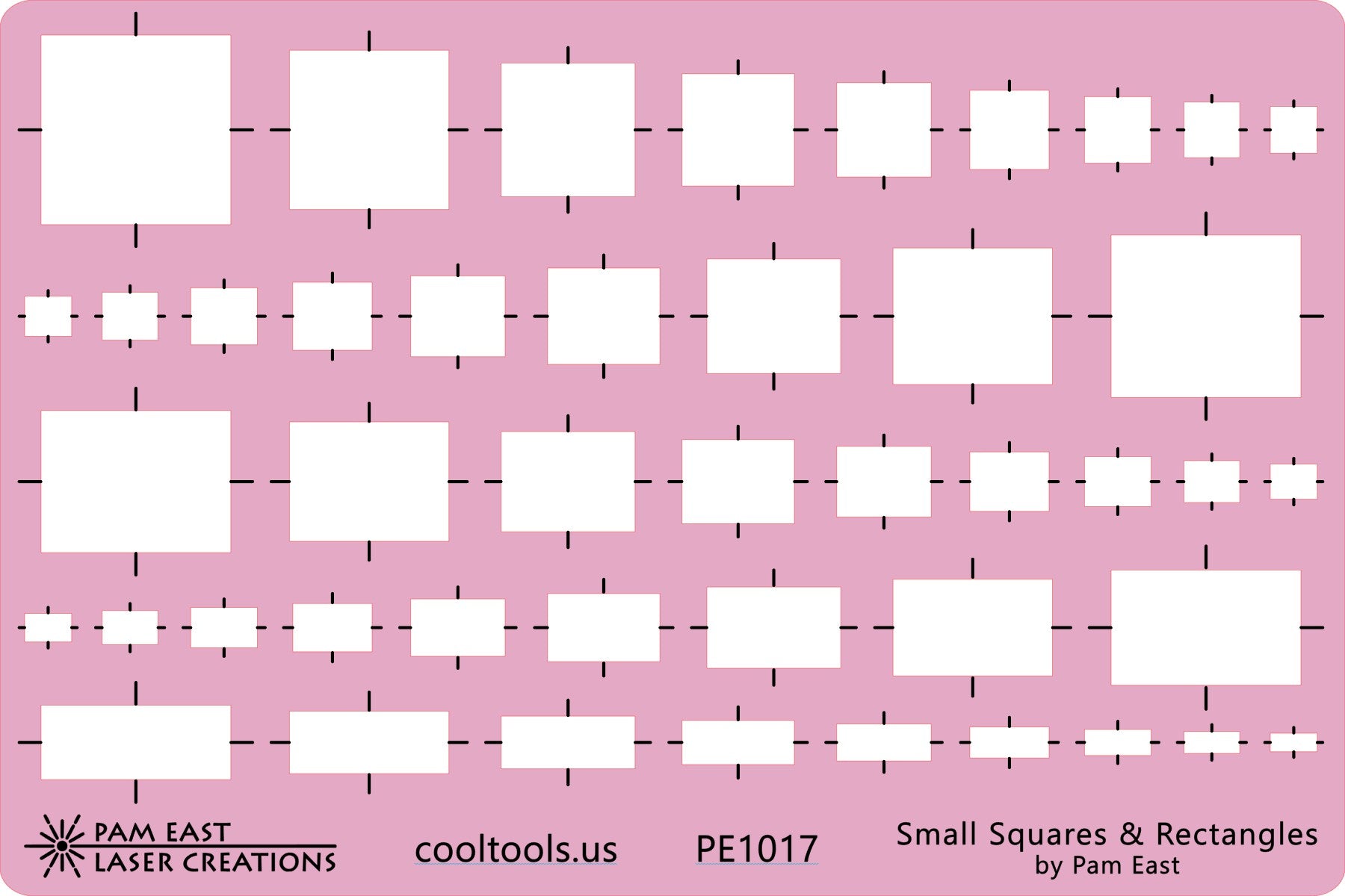 Pam East Template – Small Squares & Rectangles Hot on Sale