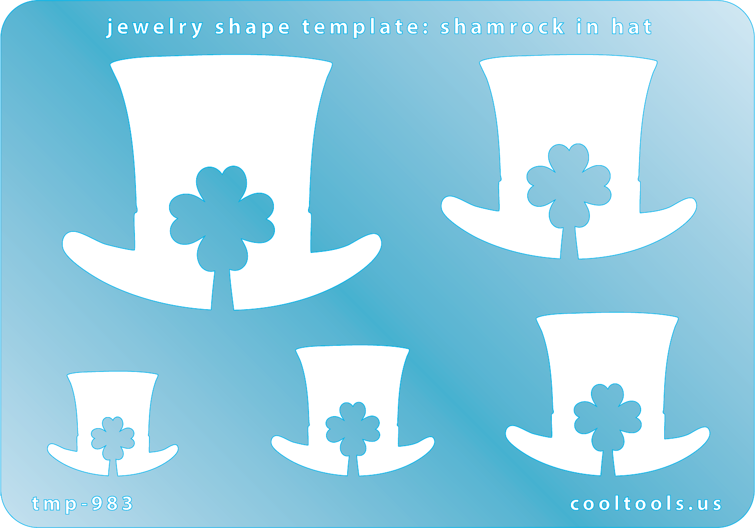 Jewelry Shape Template – Shamrock in Hat Hot on Sale