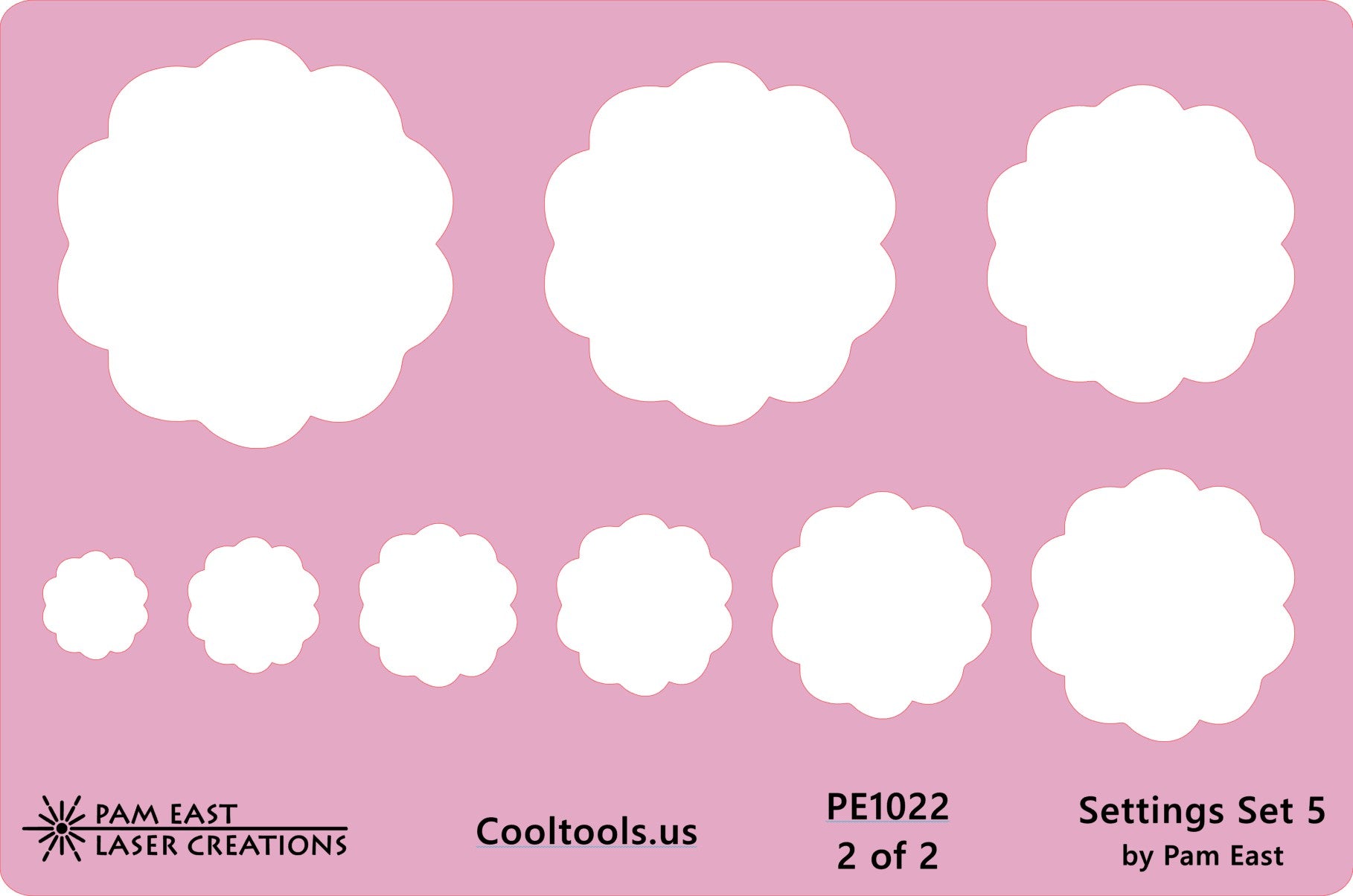 Pam East Template – Glass Setting Set 5 Hot on Sale