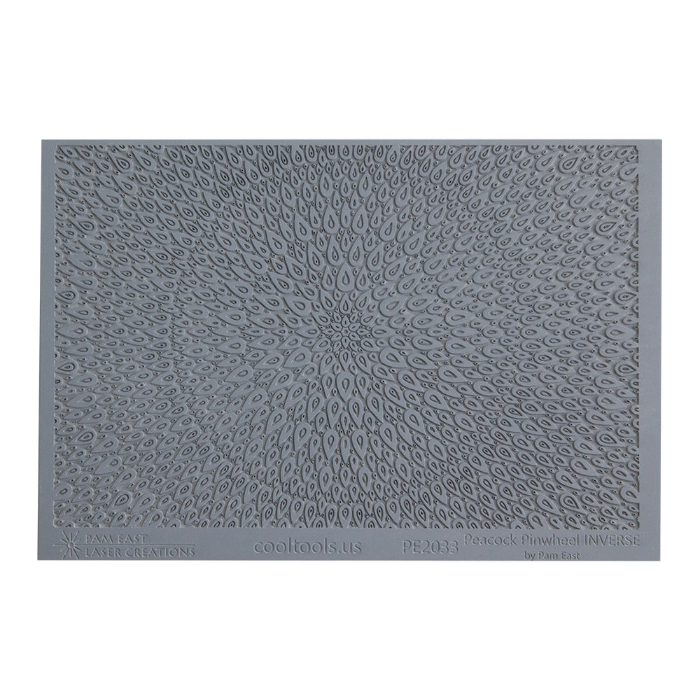 Pam East Texture Mat – Peacock Pinwheel Inverse Online Hot Sale