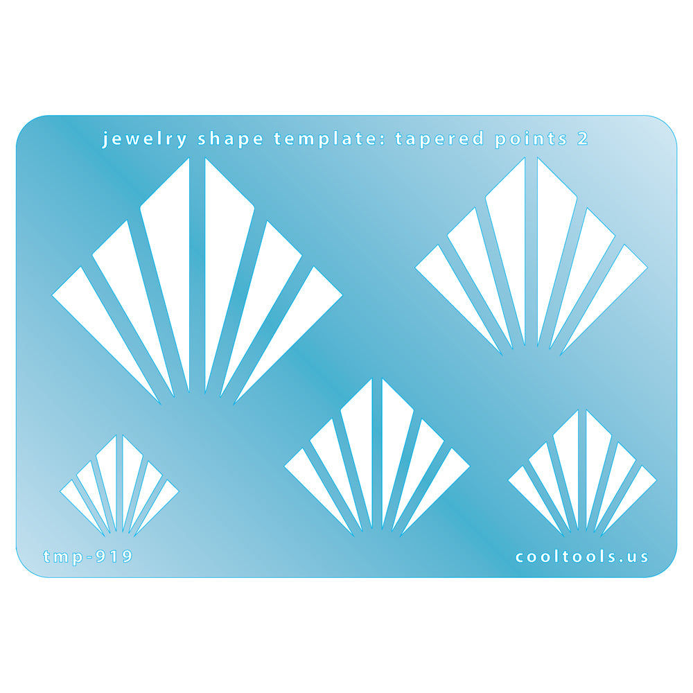 Jewelry Shape Template – Tapered Points 2 Online Hot Sale