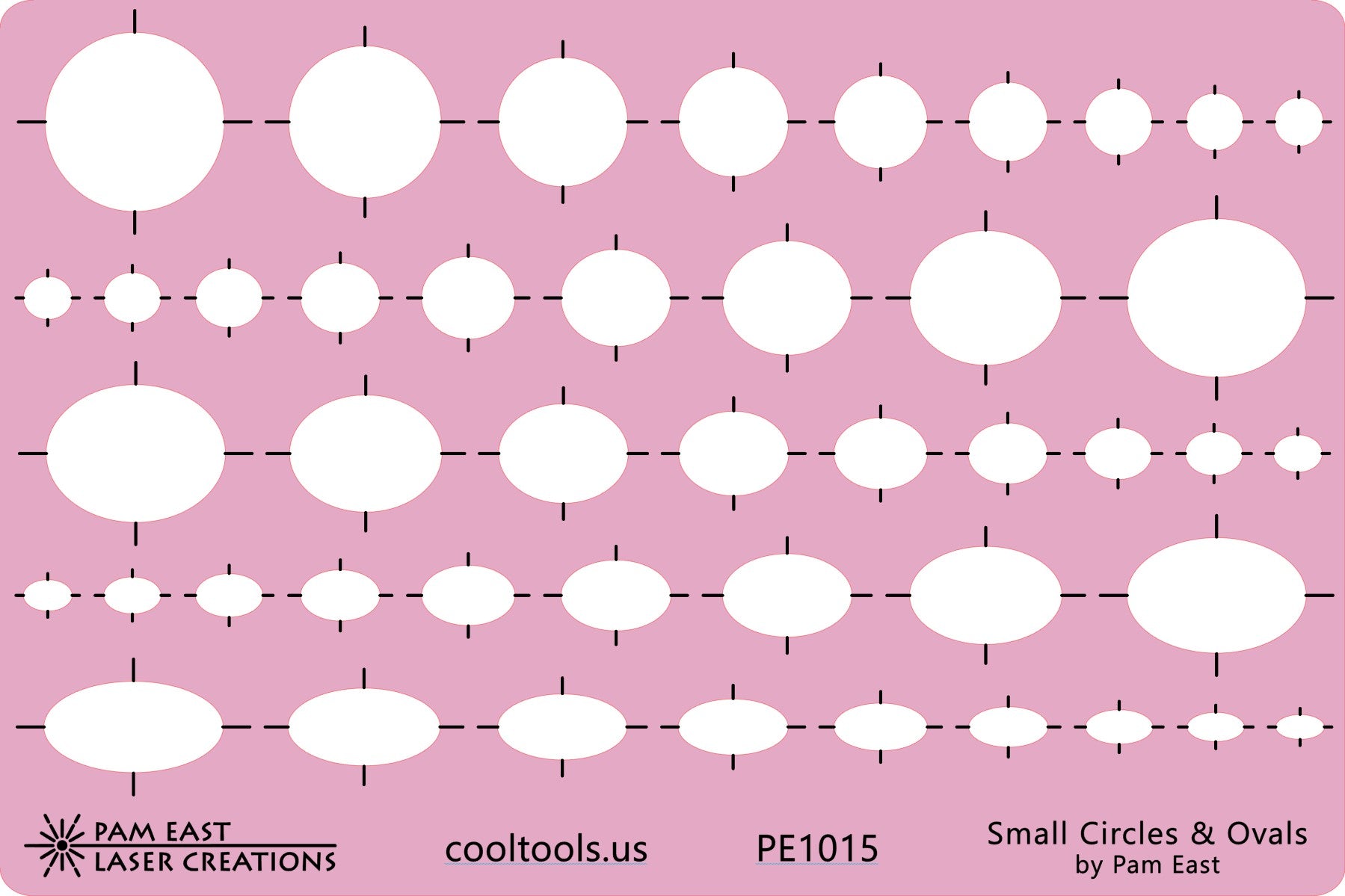 Pam East Template – Small Circles & Ovals Supply