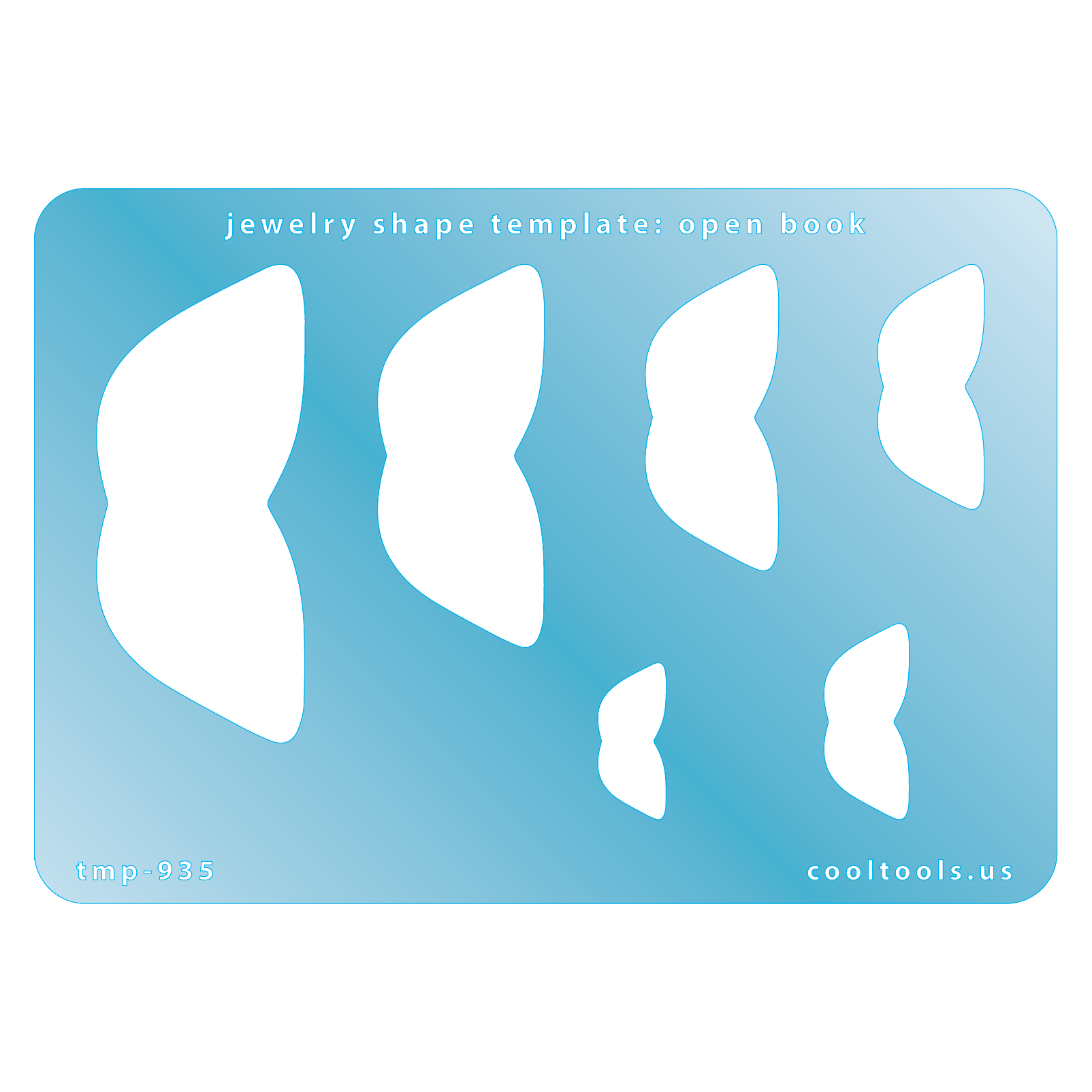 Jewelry Shape Template – Open Book on Sale