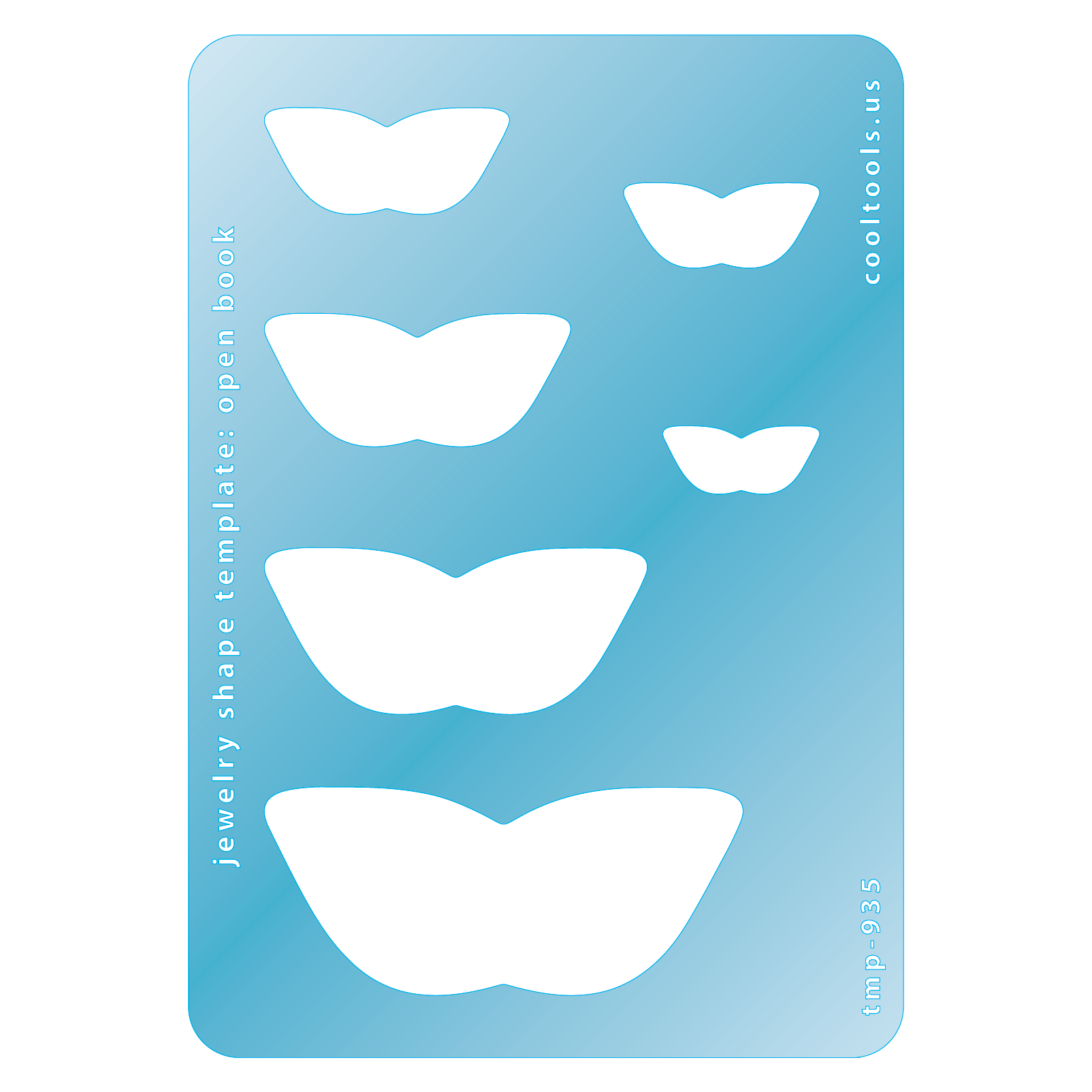 Jewelry Shape Template – Open Book on Sale