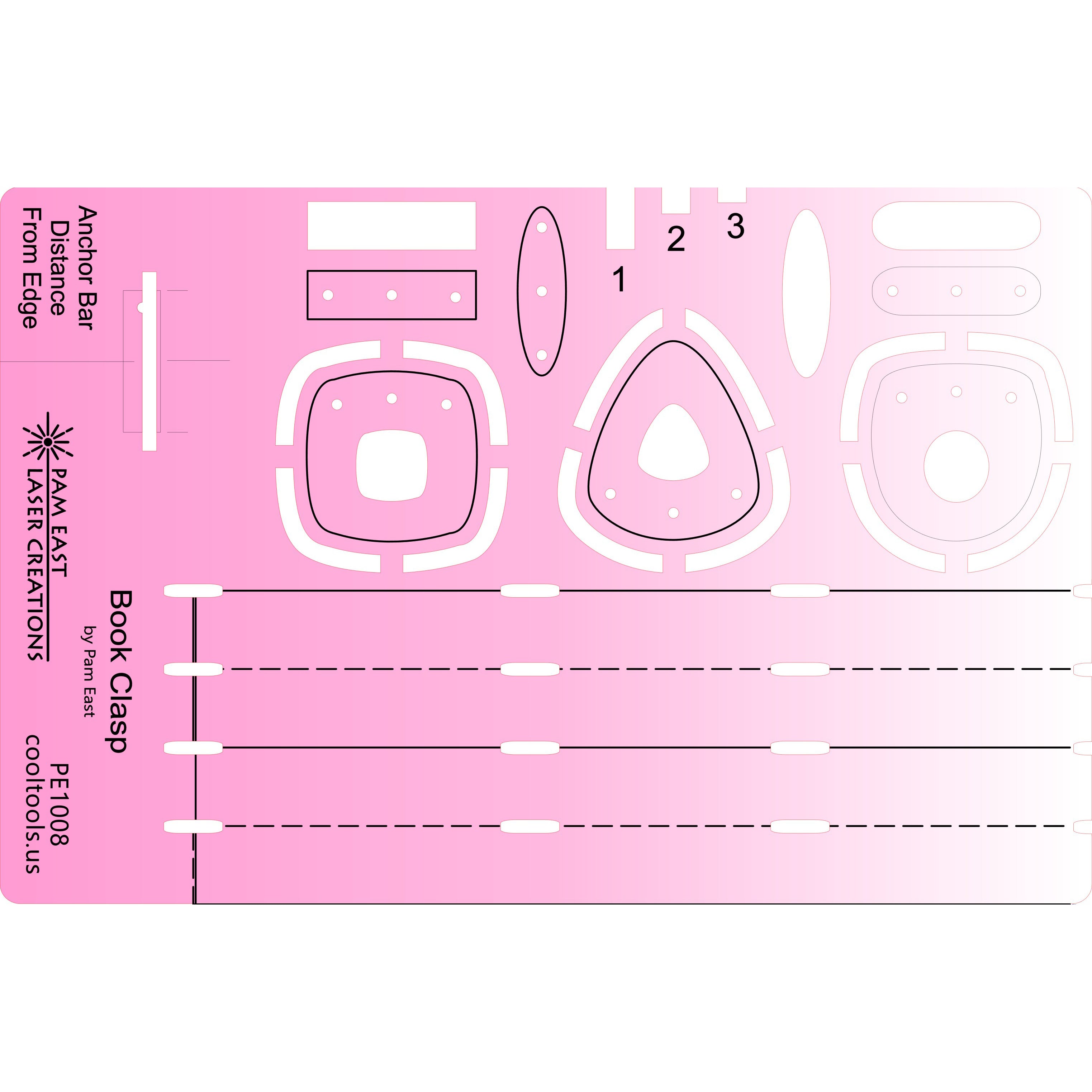 Pam East Template – Book Clasp – Craftcast Project Template Online Sale