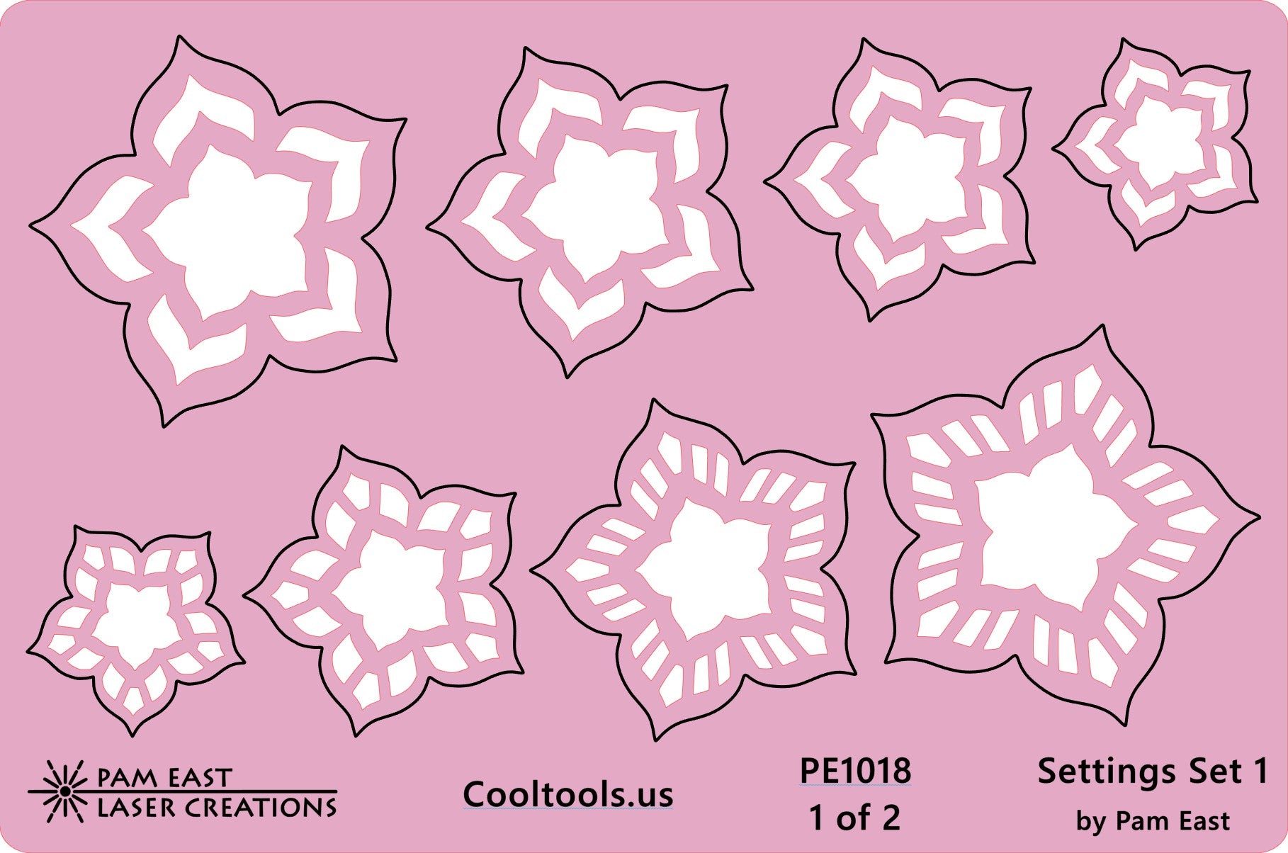 Pam East Template – Glass Setting Set 1 Discount