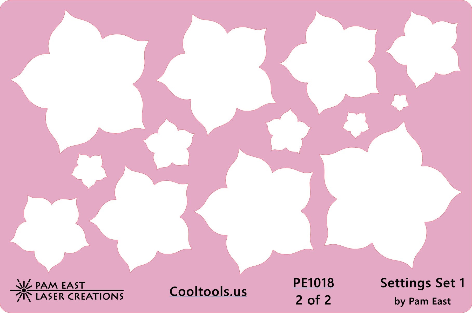 Pam East Template – Glass Setting Set 1 Discount