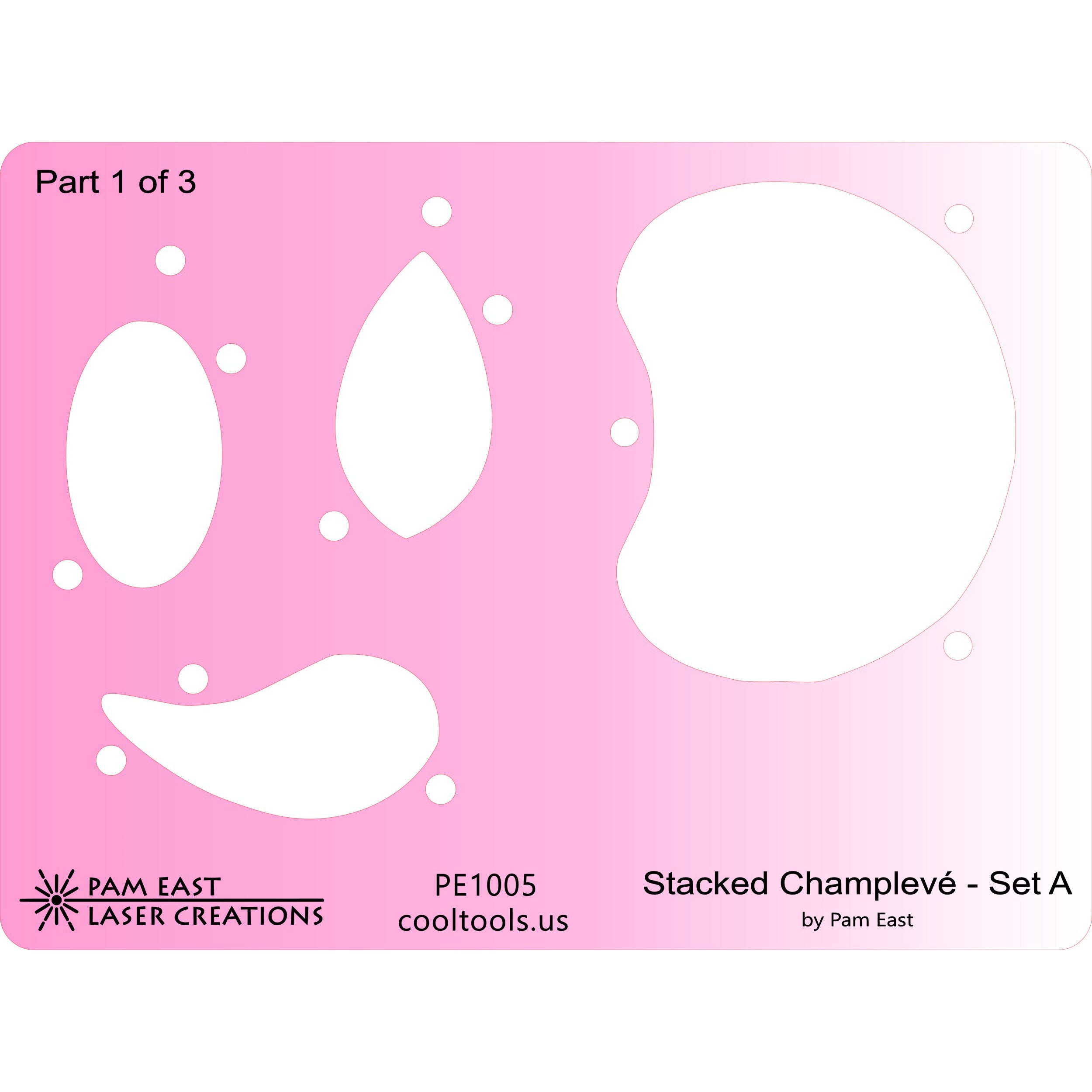 Pam East Template – Stacked Champlevé – Set A – Craftcast Project Template Fashion