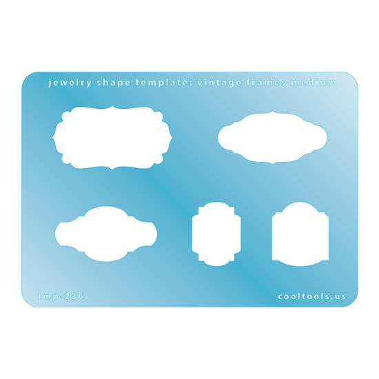 Jewelry Shape Template – Vintage Frames Medium Online Sale