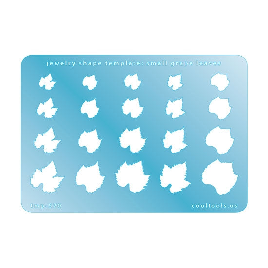 Jewelry Shape Template – Small Grape Leaves Fashion