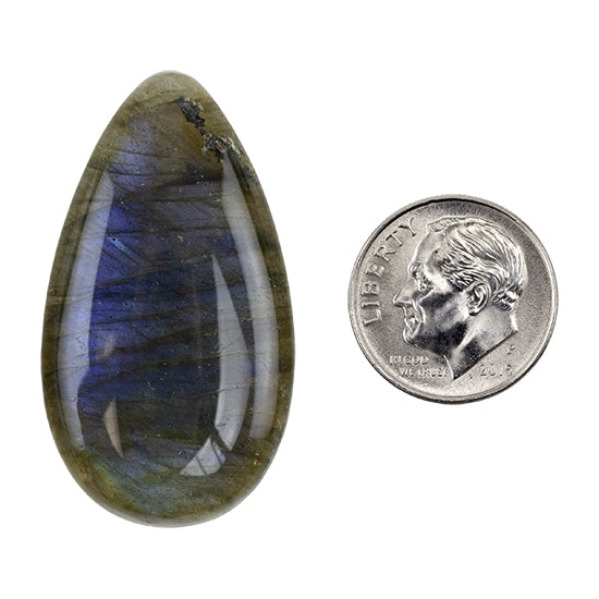 Labradorite Gemstone – Teardrop Cabochon 22.5mm x 40mm – Pkg/1 Online Sale