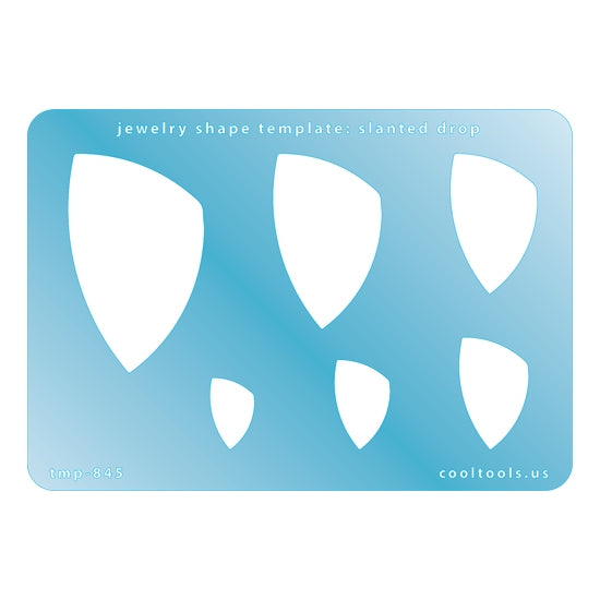 Jewelry Shape Template – Slanted Drop Fashion