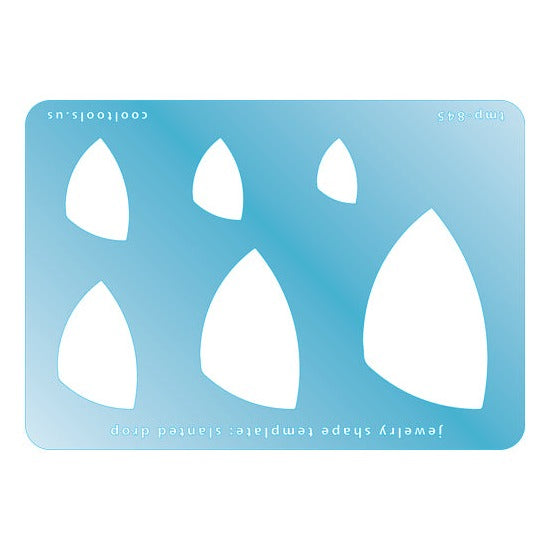 Jewelry Shape Template – Slanted Drop Fashion
