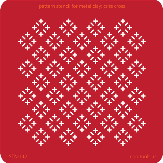 Pattern Stencil for Metal Clay – Criss Cross Discount