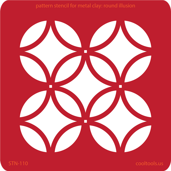 Pattern Stencil for Metal Clay – Round Illusion on Sale