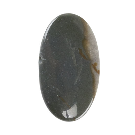 Polychrome Jasper Gemstone – Defective Stone – Oval Pendant 18mm x 32mm Fashion
