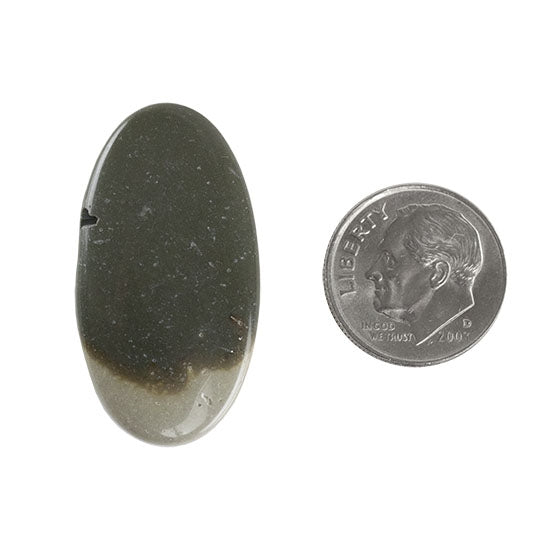Polychrome Jasper Gemstone – Defective Stone – Oval Pendant 18mm x 33mm Fashion