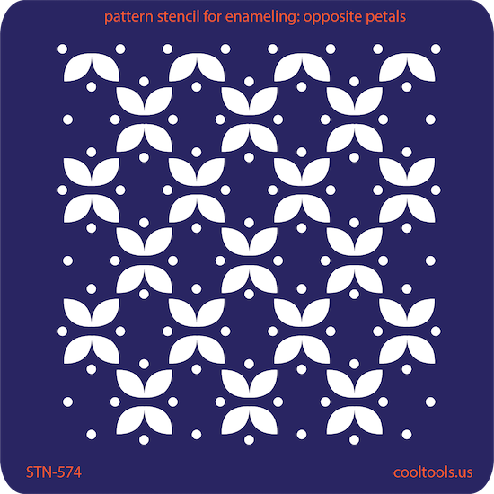 Pattern Stencil for Enameling – Opposite Petals Discount