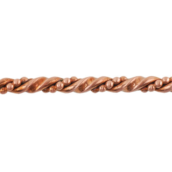 Patterned Wire – Copper – Double Twisted 6 gauge Dead Soft – 6″ Min Supply